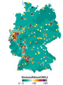 NO2 in Deutschland